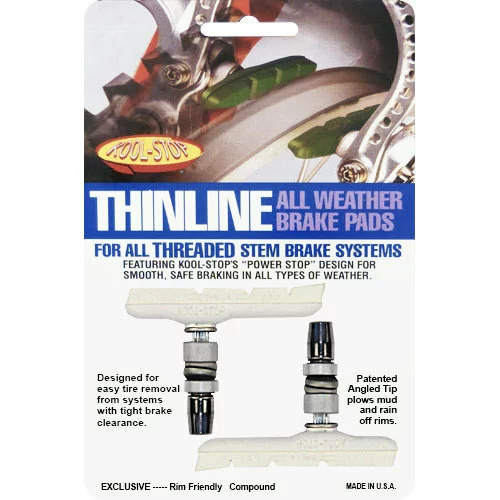 Kool-stop Kool Stop Bremsschuh V-Brake Thinline T2 Weiss Paar 3 Kool-stop Kool Stop Bremsschuh V-Brake Thinline T2 Weiss Paar