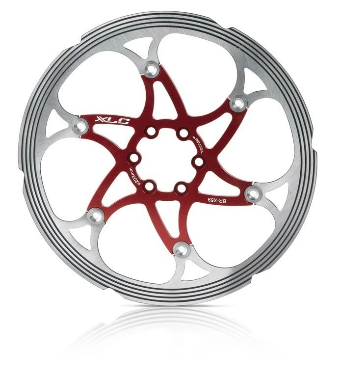 XLC Bremsscheibe BR-X59 Ø 203 Mm Rot/silber Mit CNC Reibring 3 XLC Bremsscheibe BR-X59 Ø 203 Mm Rot/silber Mit CNC Reibring