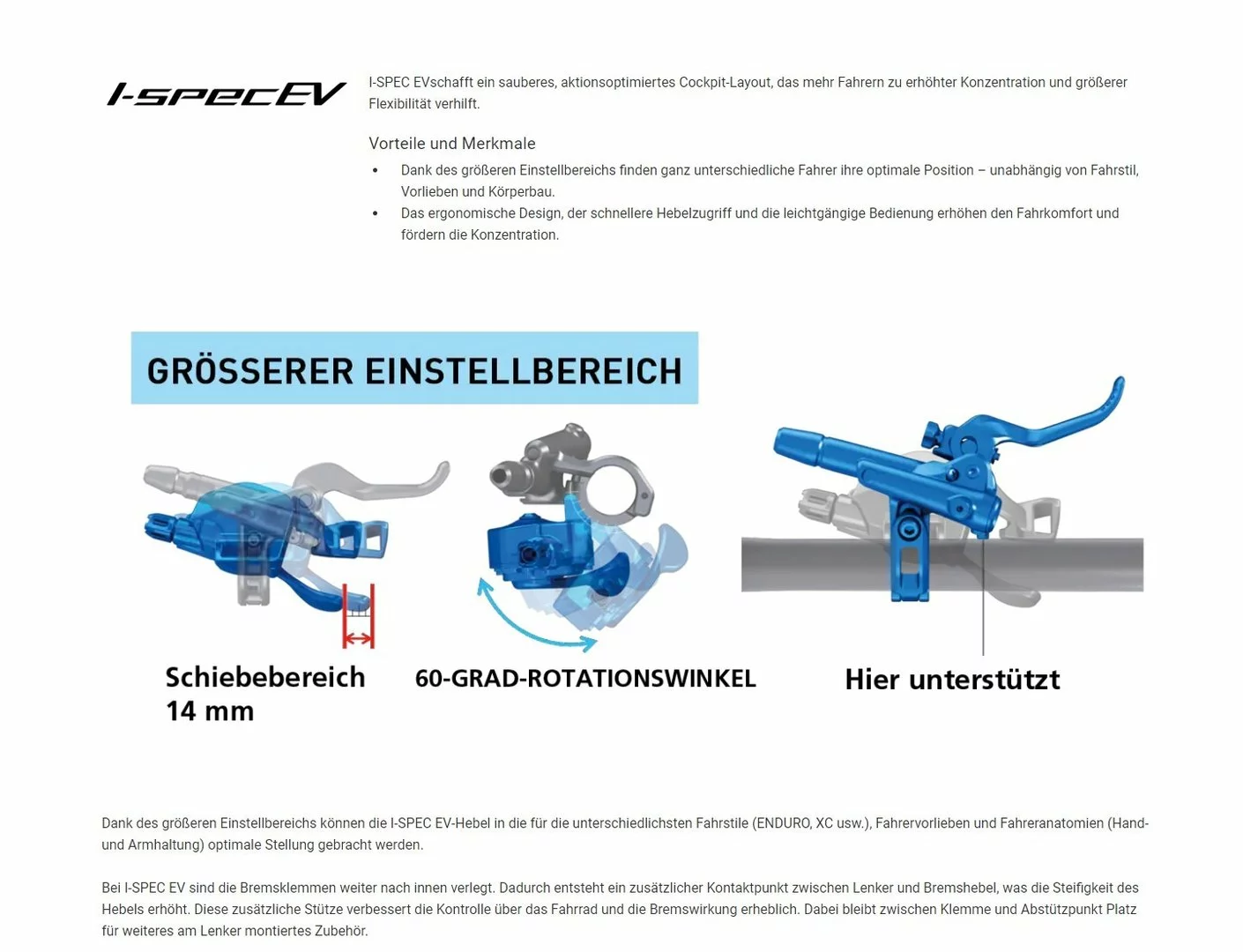 Shimano Scheibenbremse SLX M7100 2 Finger I-Spec EV Vorderrad 4 Shimano Scheibenbremse SLX M7100 2 Finger I-Spec EV Vorderrad – Bild 2
