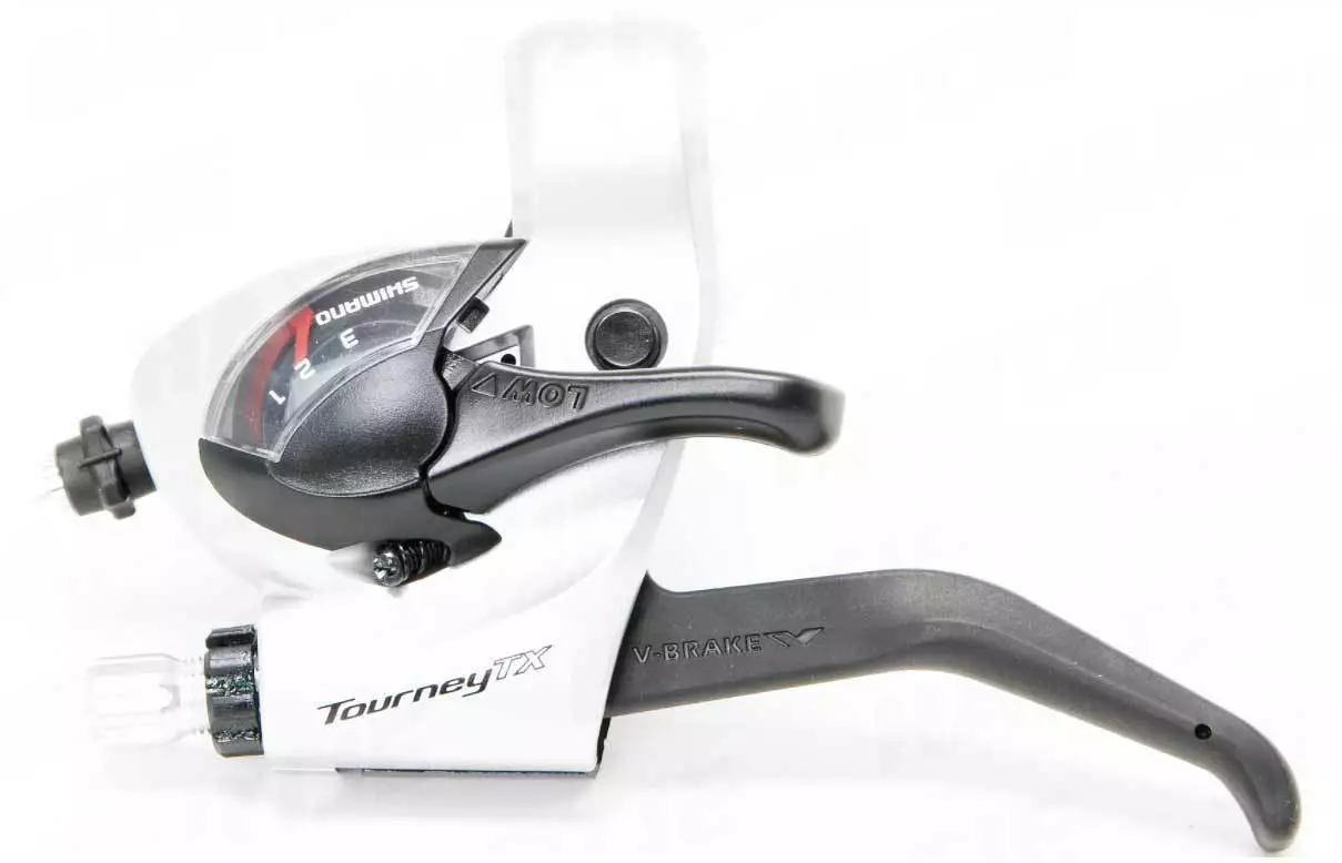 Shimano Tourney Schalt-Bremshebel ST-TX800 2 Finger 3-fach Links Silber 3 Shimano Tourney Schalt-Bremshebel ST-TX800 2 Finger 3-fach Links Silber