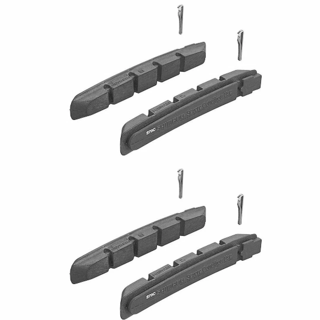 Shimano Bremsbelag S70C Für Cartridge Bremsschuh 2 Paar 3 Shimano Bremsbelag S70C Für Cartridge Bremsschuh 2 Paar