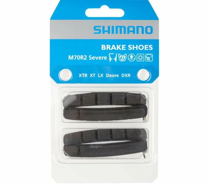 Shimano Bremsbelag M70R2 Für Cartridge Bremsschuh 2 Paar 3 Shimano Bremsbelag M70R2 Für Cartridge Bremsschuh 2 Paar