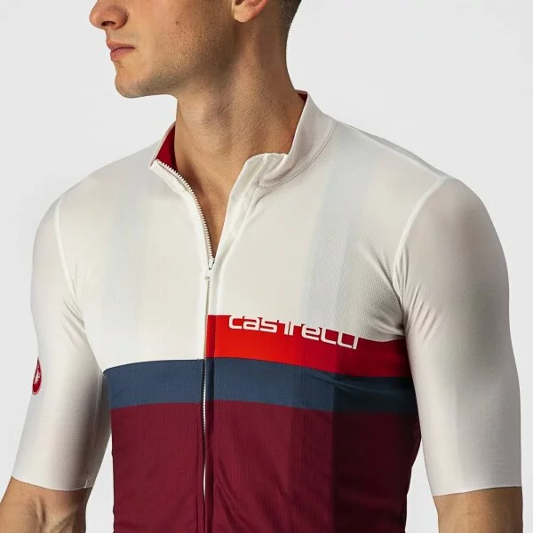 Castelli A BLOCCO Jersey Kurzarmtrikot Ivory/Red-Blue-Bordeaux 7 Castelli A BLOCCO Jersey Kurzarmtrikot Ivory/Red-Blue-Bordeaux – Bild 5