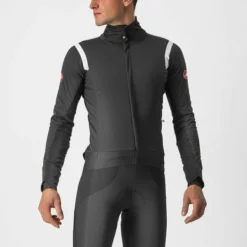 Castelli Alpha Ros2 Jacket Light Black / White-dark Grey
