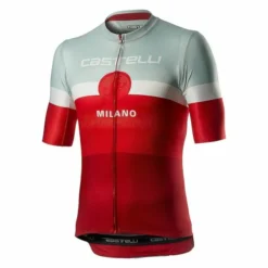 Castelli Milano Radtrikot Kurzarm Red