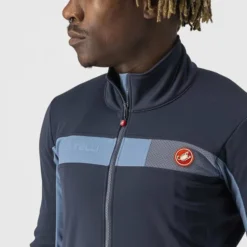 Castelli Mortirolo 6S Jacket SAVILE BLUE/STEEL BLUE-SILVER 10 Castelli Mortirolo 6S Jacket SAVILE BLUE/STEEL BLUE-SILVER -Shimano Verkaufsladen castelli mortirolo 6s jacket savile blue steel blue silver 53