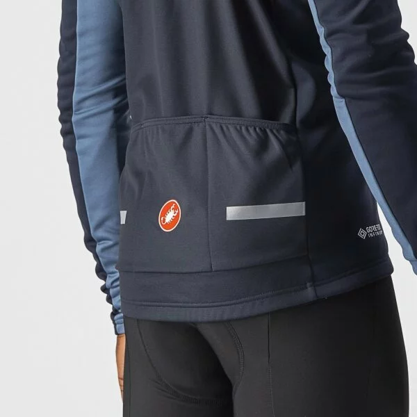 Castelli Mortirolo 6S Jacket SAVILE BLUE/STEEL BLUE-SILVER 6 Castelli Mortirolo 6S Jacket SAVILE BLUE/STEEL BLUE-SILVER – Bild 4