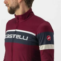 Castelli Passista Long Sleeve Jersey Bordeaux/Savile Blue-Chalk -Shimano Verkaufsladen castelli passista long sleeve jersey bordeaux savile blue chalk 54