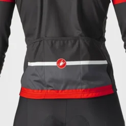 Castelli Passista Long Sleeve Jersey Light Black/Dark Grey Red -Shimano Verkaufsladen castelli passista long sleeve jersey light black dark grey red 53