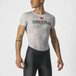Castelli PRO MESH Baselayer Short Sleeve Silver Gray