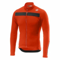 Castelli Puro3 Jersey FZ Langarmtrikot Orange