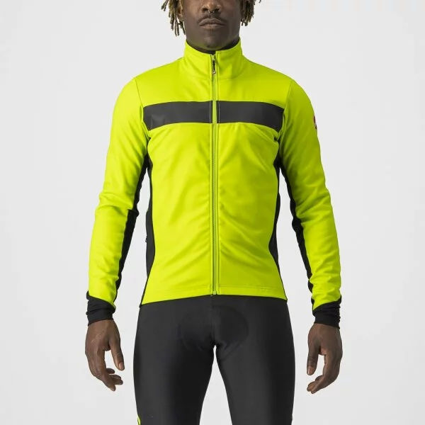 Castelli Raddoppia 3 Jacke Electric Lime / Black Reflex 3 Castelli Raddoppia 3 Jacke Electric Lime / Black Reflex