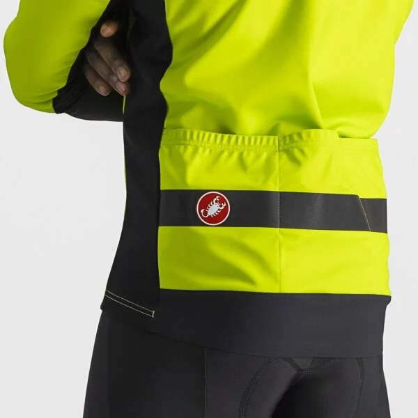 Castelli Raddoppia 3 Jacke Electric Lime / Black Reflex 7 Castelli Raddoppia 3 Jacke Electric Lime / Black Reflex – Bild 5