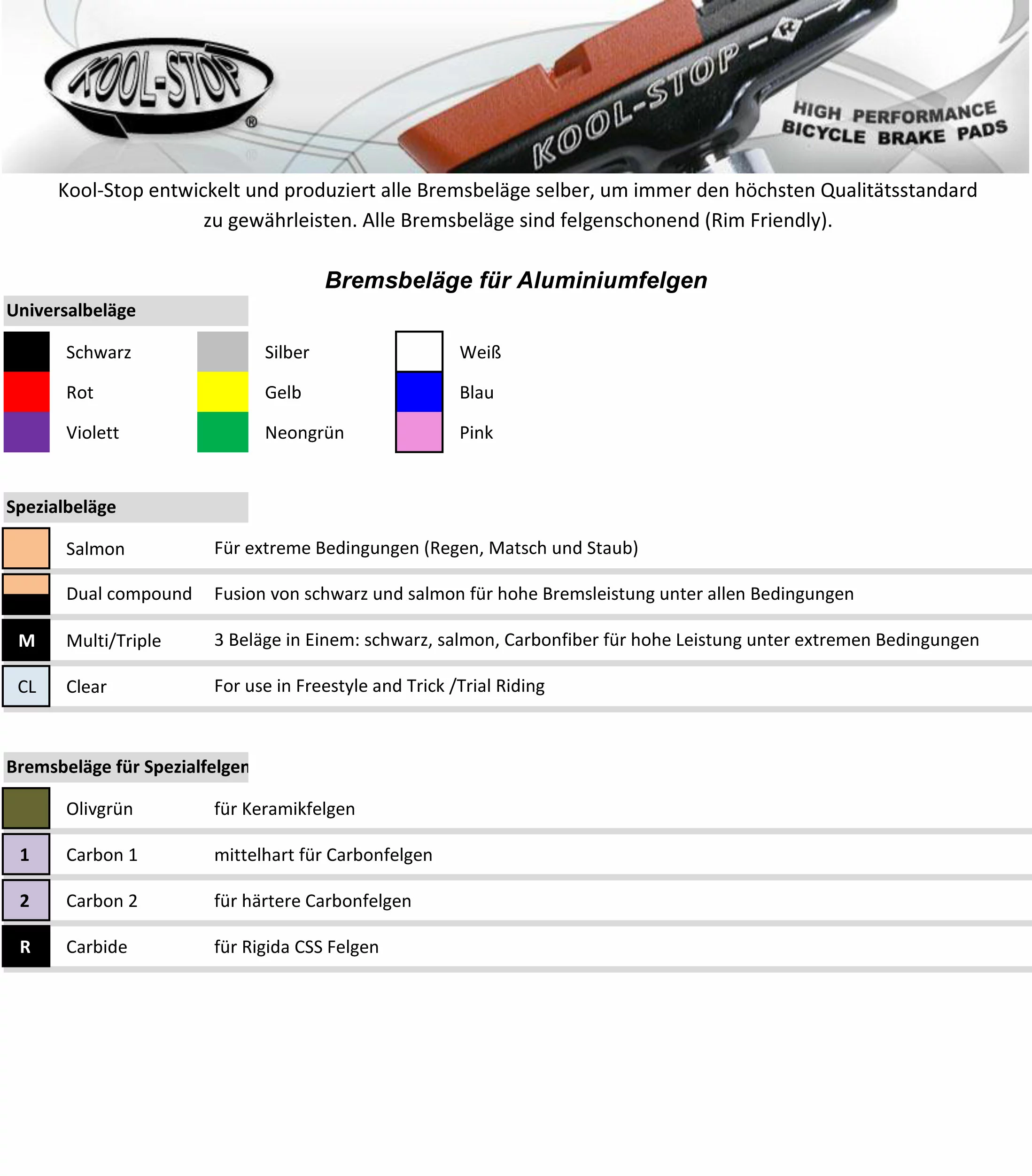 Kool-stop Kool Stop Bremsgummi -V-Brake- R1 Dual Compound Paar 4 Kool-stop Kool Stop Bremsgummi -V-Brake- R1 Dual Compound Paar – Bild 2