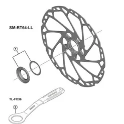 SHIMANO Bremsscheibe SM-RT64 ,Ø 160 Mm, Centerlock Mit Verschlussring -Shimano Verkaufsladen sm rt64